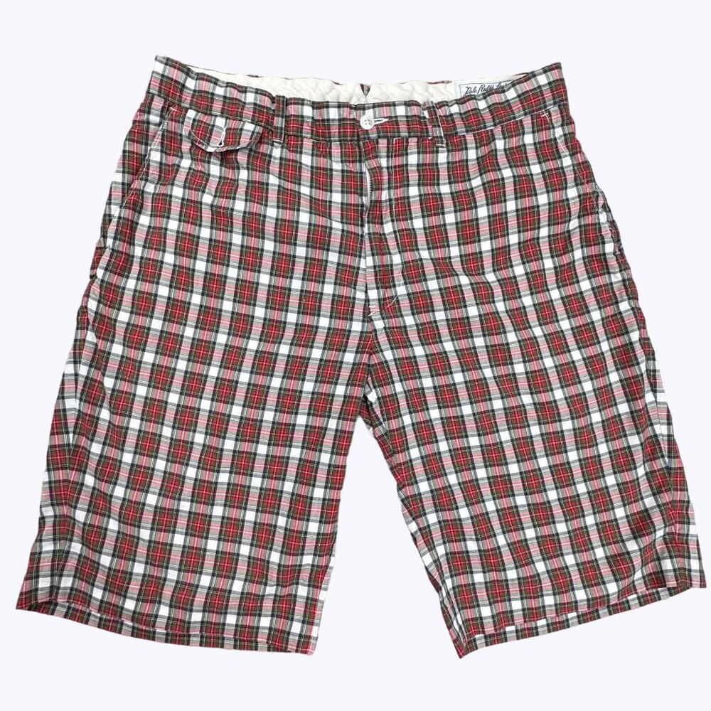 Vintage Polo Ralph Lauren Men's Bleeker Shorts Size 36 Plaid‎ Bradburry Fit